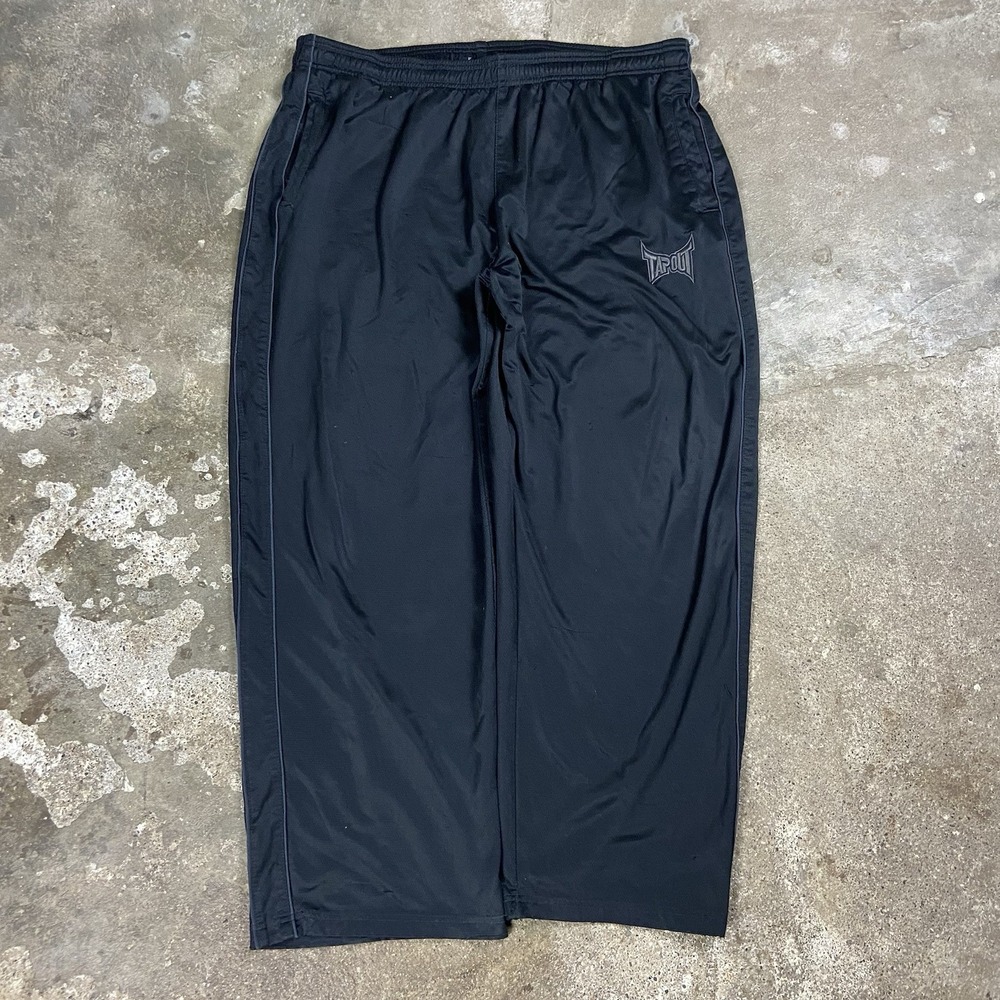 Vintage Y2K Tap Out Sweatpants Size 2XL Black Joggers Fighting Wear